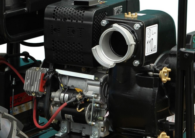 Groupe motopompe diesel portable pour évacuation eaux chargées