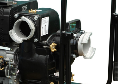 Groupe motopompe diesel portable pour évacuation eaux chargées