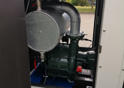 Pump unit with soundproof interior