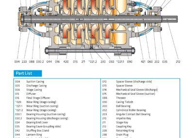 lenda da indústria de bombas de rede multicelular horizontal EIP-SKM